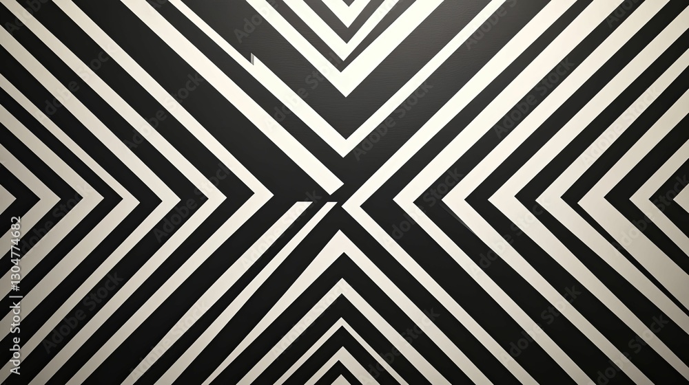 Abstract Black and White Geometric Pattern Design Abstract Black and White Geometric Pattern Design