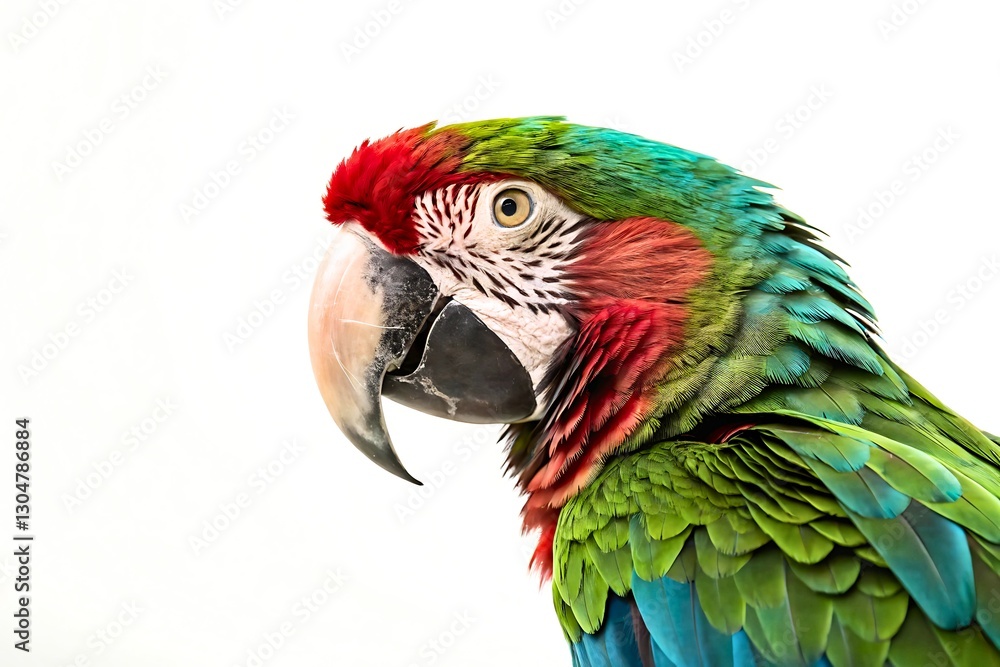 Obraz premium Vibrant Macaw Parrot Close-Up