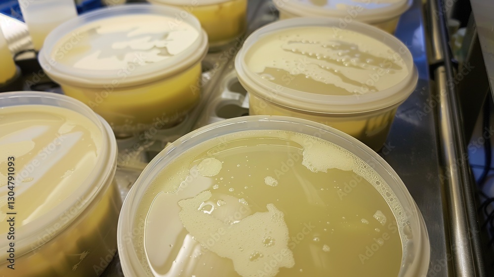 Lactic acid bacteria, which are a group of bacteria that can ferment carbohydrates into lactic acid. These bacteria play an important role in food production like in making yogurt, cheese, and pickles Lactic acid bacteria, which are a group of bacteria that can ferment carbohydrates into lactic acid. These bacteria play an important role in food production like in making yogurt, cheese, and pickles