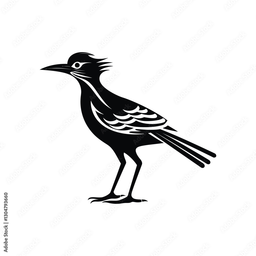 Fototapeta premium Silhouette of a Roadrunner