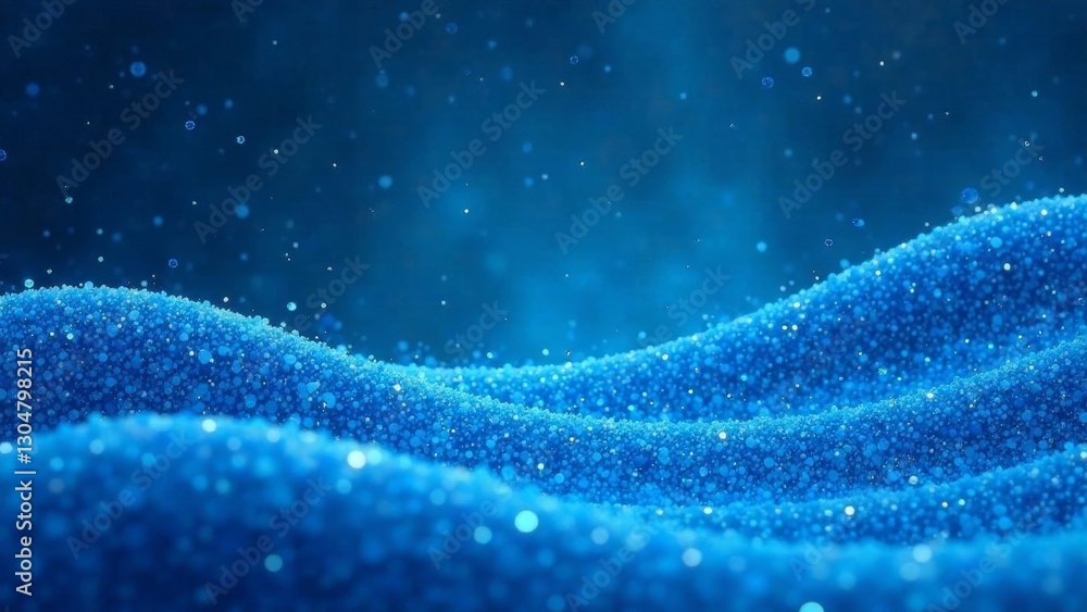 Abstract Blue Particle Wave Background Dynamic, Shimmering, Textured Surface with Floating Particles Abstract Blue Particle Wave Background Dynamic, Shimmering, Textured Surface with Floating Particles