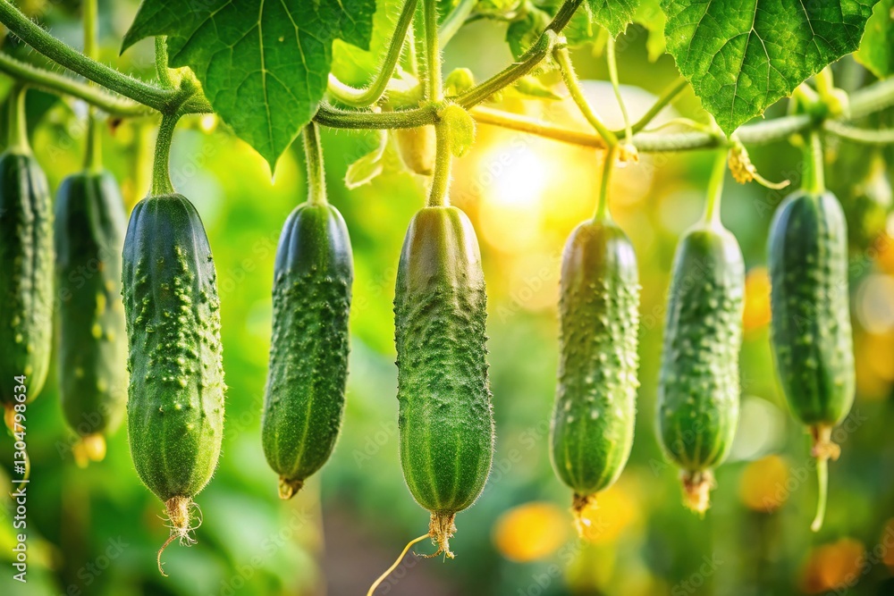 Hanging Cucumbers on Tree - Nature Photography Hanging Cucumbers on Tree - Nature Photography