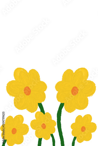 yellow flowers on white, yellow flower PNG.
