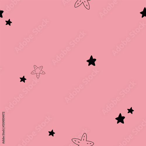 scandi pattern with sea star