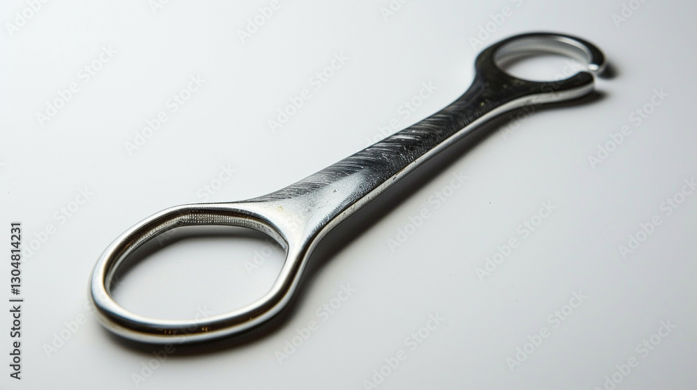 Obraz premium Bottle Opener on an isolated white background, object focused, png, stock image, hd quality, 