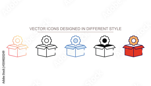 Free Product icon design with white background stock illustration