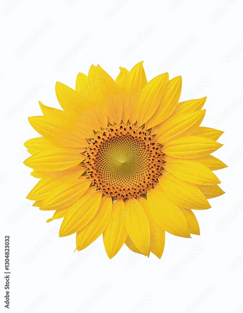 Fototapeta premium sunflower isolated on white