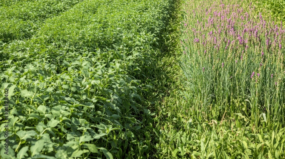 A lush field of vetch and oats growing as cover crops, used for soil improvement, green manure, and sustainable farming practices.
A lush field of vetch and oats growing as cover crops, used for soil improvement, green manure, and sustainable farming practices.