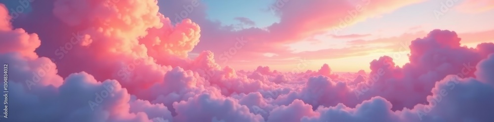 Pastel peach neon frame encircles a vibrant, dramatic cloudscape , atmosphere, soft Pastel peach neon frame encircles a vibrant, dramatic cloudscape , atmosphere, soft