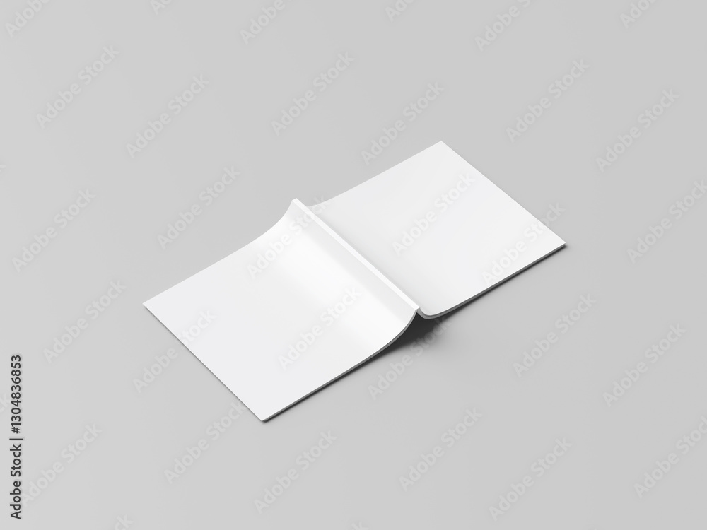 Square perfect binded brochure mockup Square perfect binded brochure mockup