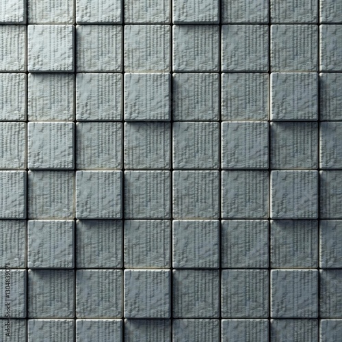 Wallpaper Mural Small gray square tiles arranged in a grid, clean lines, repeating, seamless Torontodigital.ca