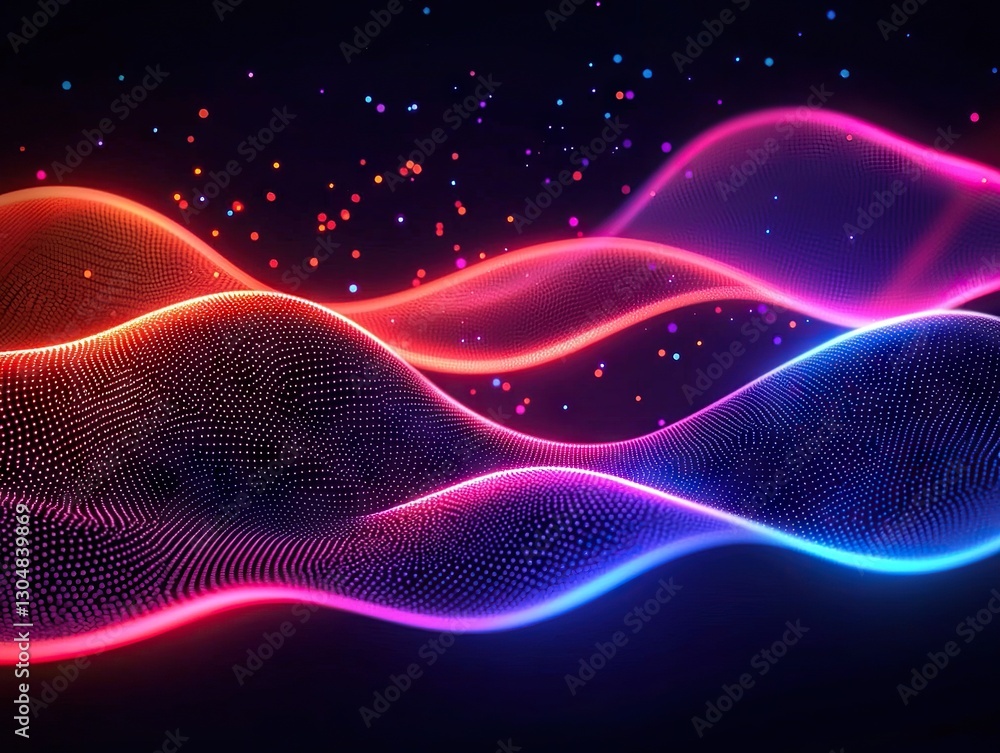 Dynamic color waves flowing in abstract visual art digital space digital artwork vibrant environment close-up view Dynamic color waves flowing in abstract visual art digital space digital artwork vibrant environment close-up view