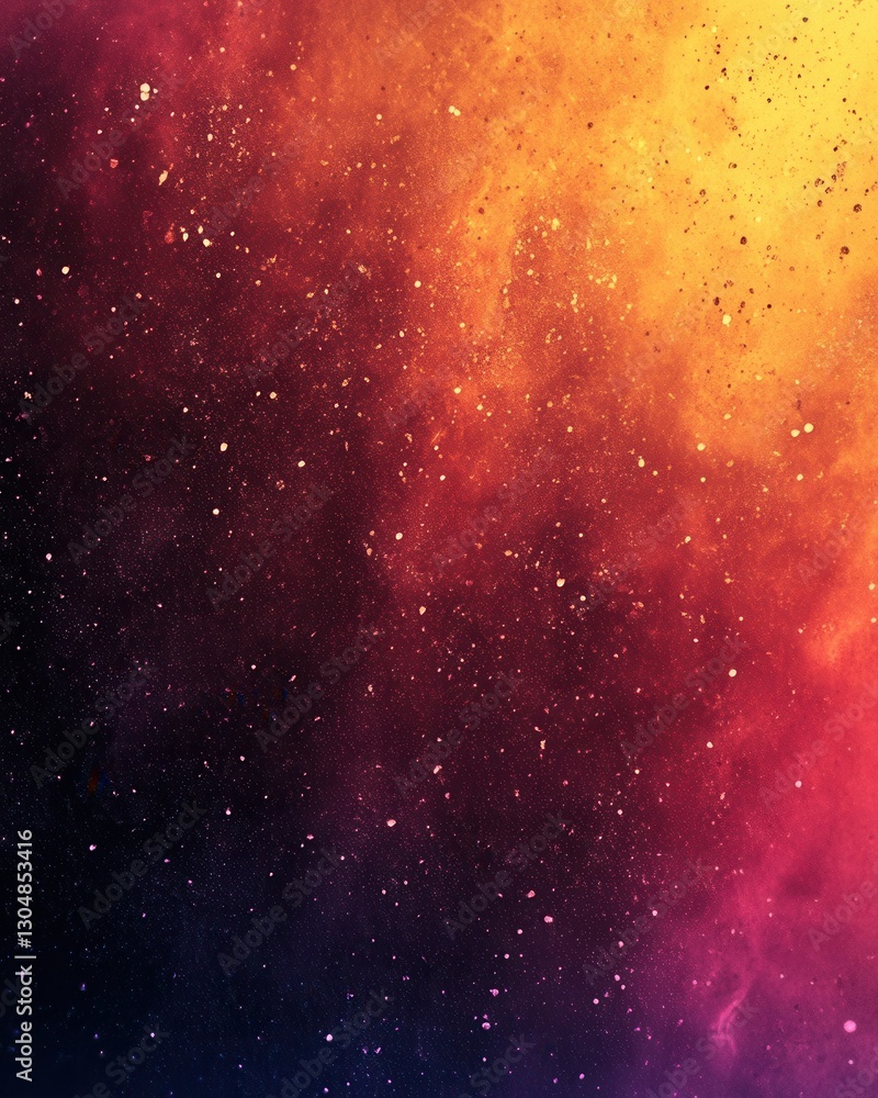 Fototapeta premium Abstract cosmic nebula with vibrant colors swirling in a dynamic celestial space background