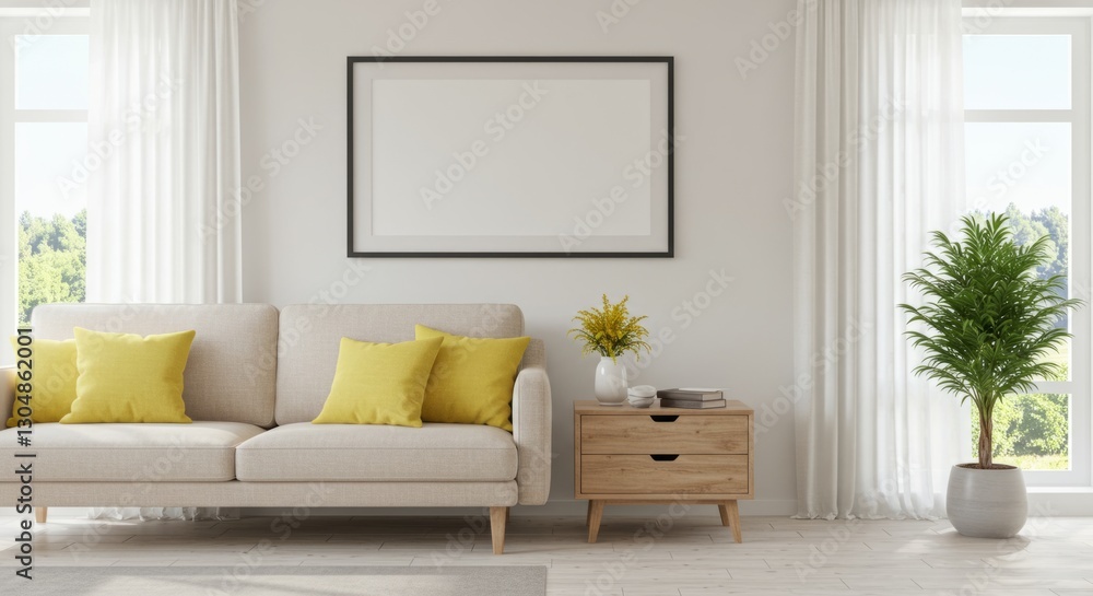 Cozy Living Room with Modern Minimalism Cozy Living Room with Modern Minimalism