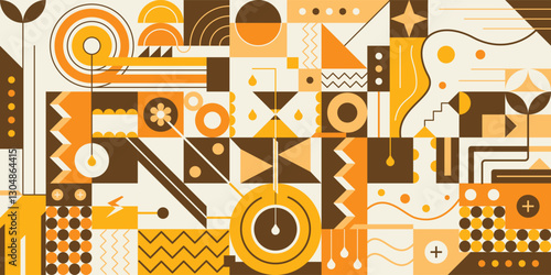 Abstract Juice Geometric Pattern with angular shapes.