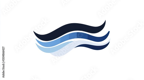 Abstract wavy design, blue and dark blue colors, graphic illustration Free Download Abstract wavy design, blue and dark blue colors, graphic illustration - GFXLoad