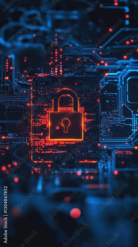 Obraz premium cyber security hacking