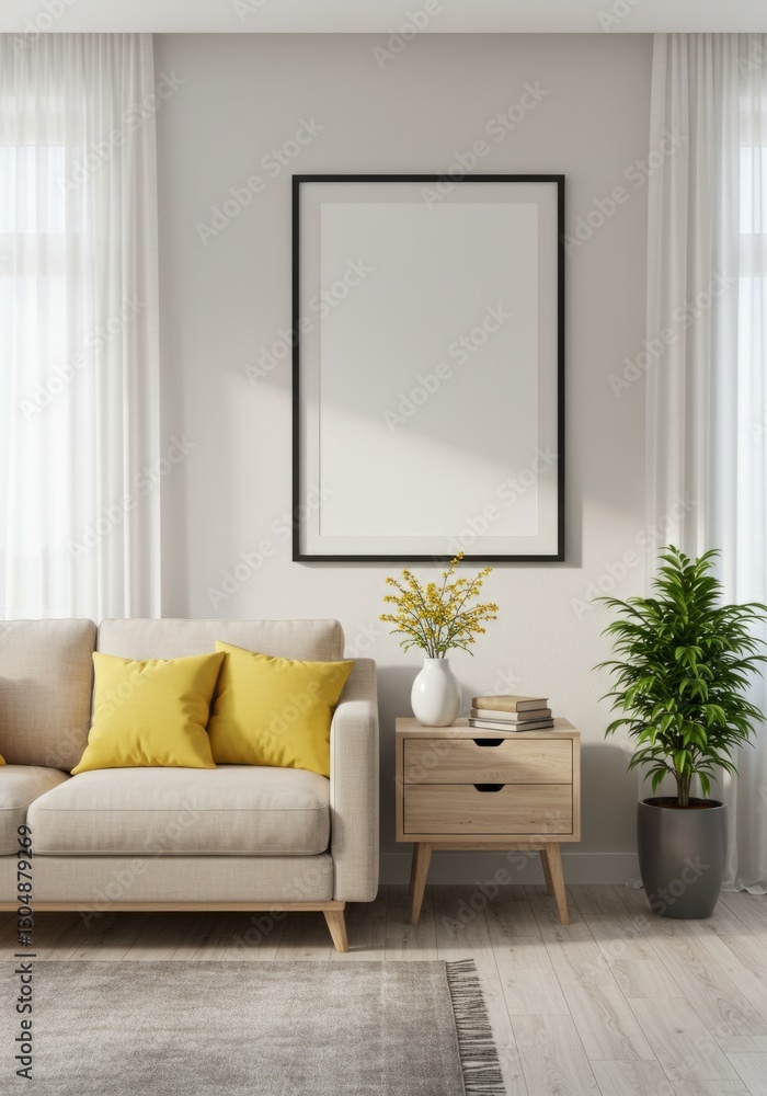 Cozy Living Room with Modern Minimalism Cozy Living Room with Modern Minimalism
