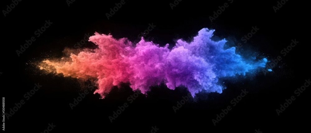 Colorful powder explosion on black backdrop creates a mesmerizing display of vibrant hues and dynamic movement capturing the essence of abstract art and creative expression Colorful powder explosion on black backdrop creates a mesmerizing display of vibrant hues and dynamic movement capturing the essence of abstract art and creative expression