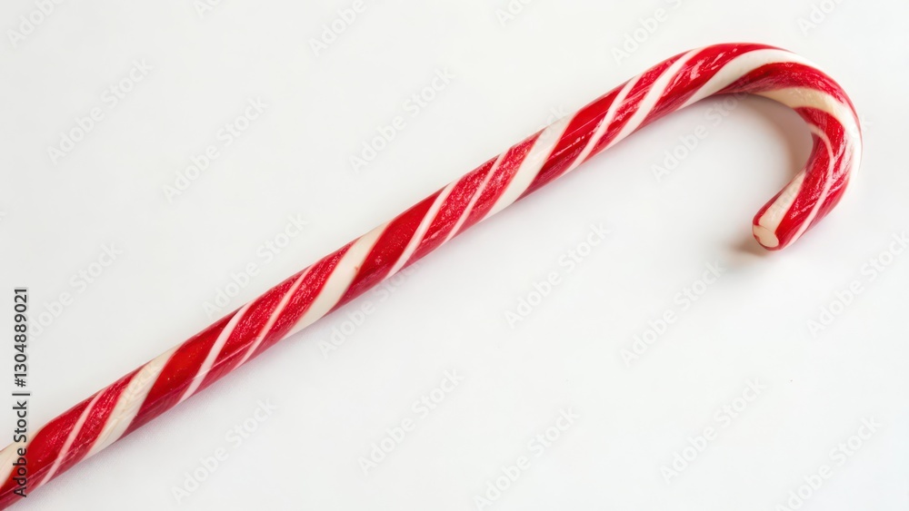 Fototapeta premium Candy Cane on White Background