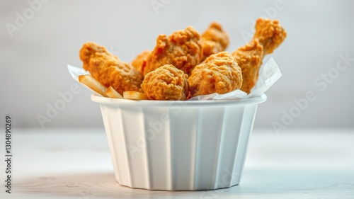 Chicken leg piece, chicken fry, fried chicken legs with rosemary