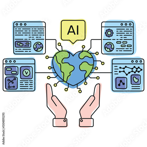 The Impact of AI on Technology the World and Society AI in Our Hands Helping People with AI