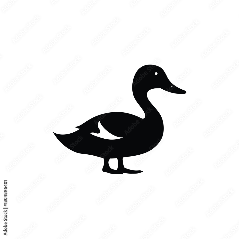 Duck vector silhouette Duck vector silhouette
