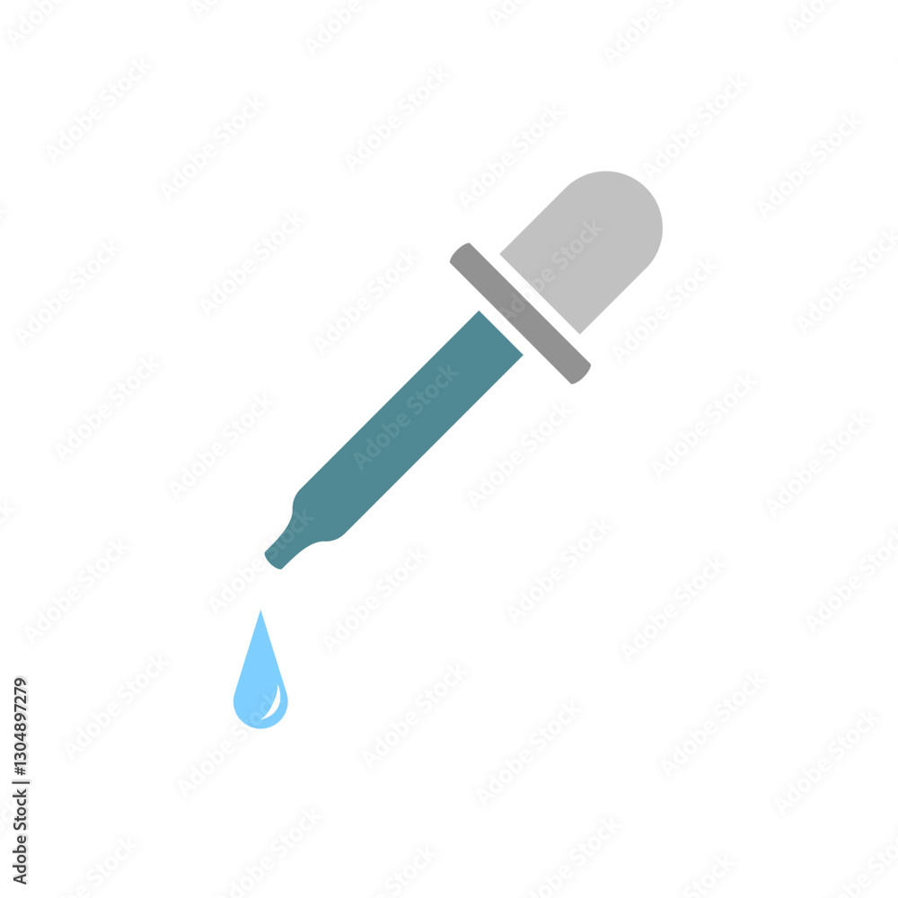 dropper pipette icon, simple flat style, illustration, logo sign symbol pictogram template, for ui or ux isolated on white for mobile app, editable dropper pipette icon, simple flat style, illustration, logo sign symbol pictogram template, for ui or ux isolated on white for mobile app, editable