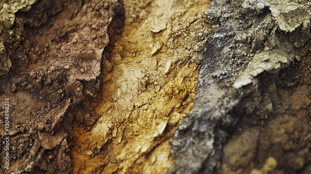 highly detailed macro view of soil samples in various colors highly detailed macro view of soil samples in various colors