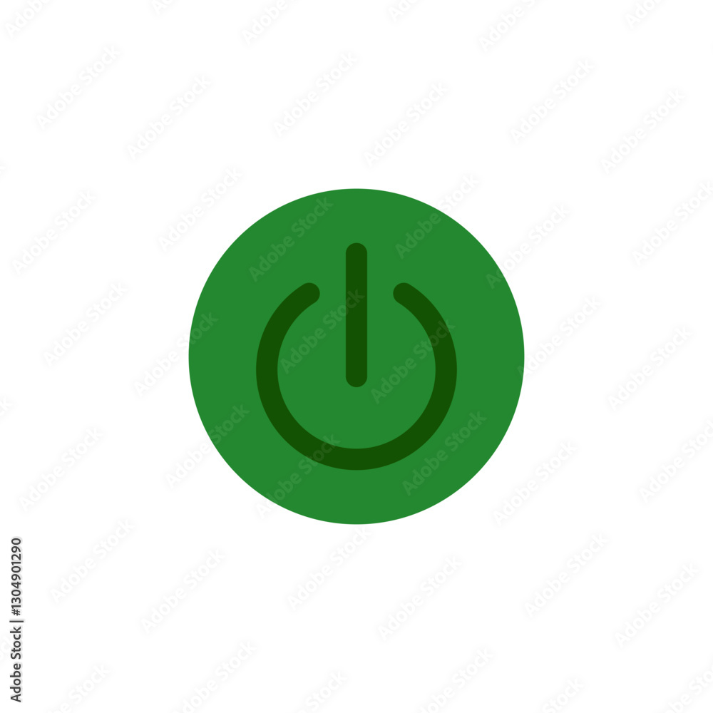 power button icon, simple flat style, logo template sign symbol vector illustration pictogram, for ui or ux isolated on white for mobile app, editable power button icon, simple flat style, logo template sign symbol vector illustration pictogram, for ui or ux isolated on white for mobile app, editable