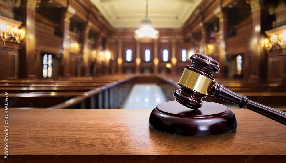 designed with generative ai image of wooden gavel in a courthouse designed with generative ai image of wooden gavel in a courthouse