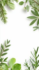 Green Herbs Frame Design