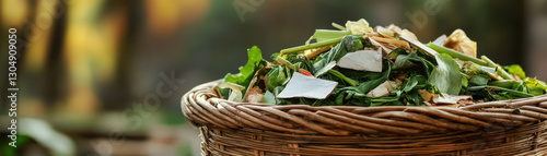Green Waste, Bamboo basket ...