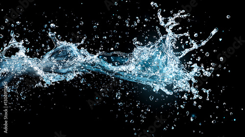 Wallpaper Mural Dynamic water splash, bubbles, ripples, underwater light rays and tranquil ocean views Torontodigital.ca