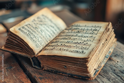 old book on the table