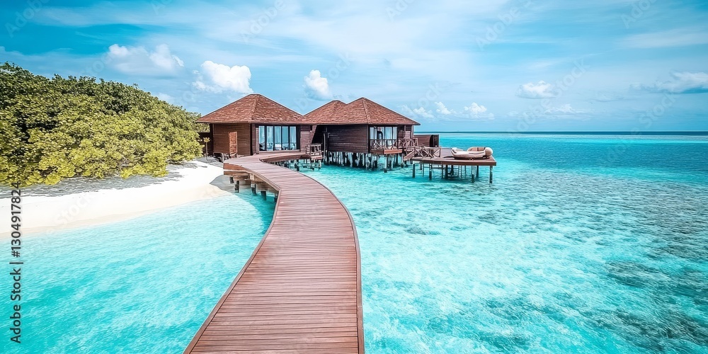 Fototapeta premium The Maldives: An Exotic Destination for Your Summer Vacation