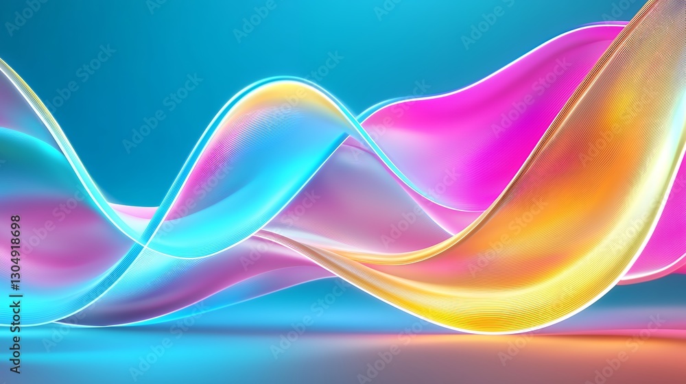 Abstract Colorful Waves Flowing Dynamic Background Abstract Colorful Waves Flowing Dynamic Background