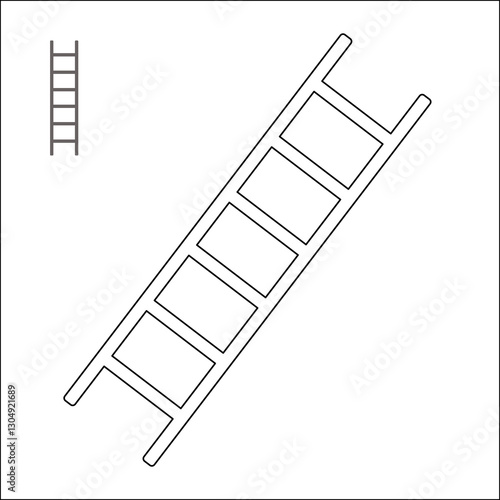 children's educational game. logical tasks. coloring book. ladder