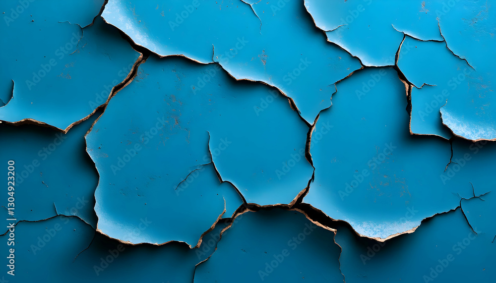 Close-up of cracked and peeling blue paint texture. Ideal for showcasing weathered surfaces and aging structures in design. Close-up of cracked and peeling blue paint texture. Ideal for showcasing weathered surfaces and aging structures in design.