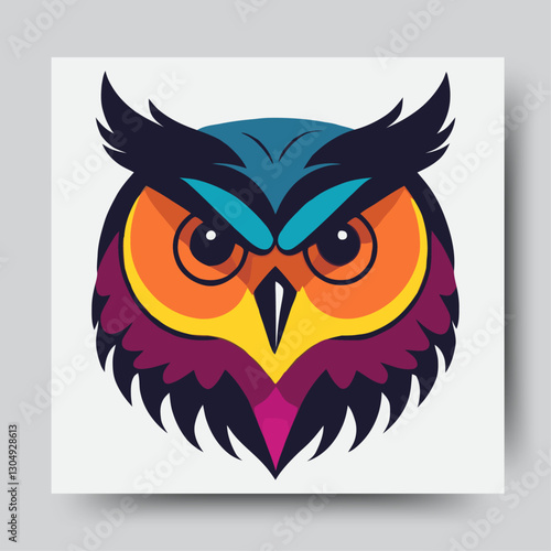 owl with a heart