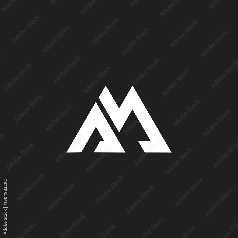 Vector art icon logo MA modern trendy unique design template. Vector art icon logo MA modern trendy unique design template.
