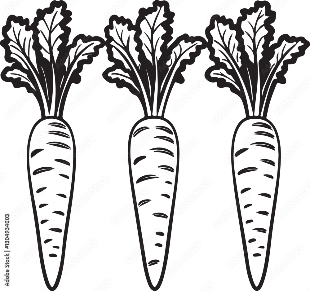 Carrot Silhouette Vector Set Art illustration Vol - 6 Carrot Silhouette Vector Set Art illustration Vol - 6