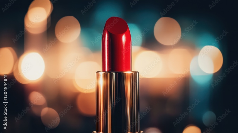 Red Lipstick Glamour: Nighttime Makeup Elegance Red Lipstick Glamour: Nighttime Makeup Elegance