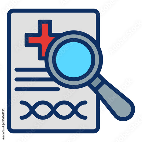 Biomedical Vector Line Filled Icon Design