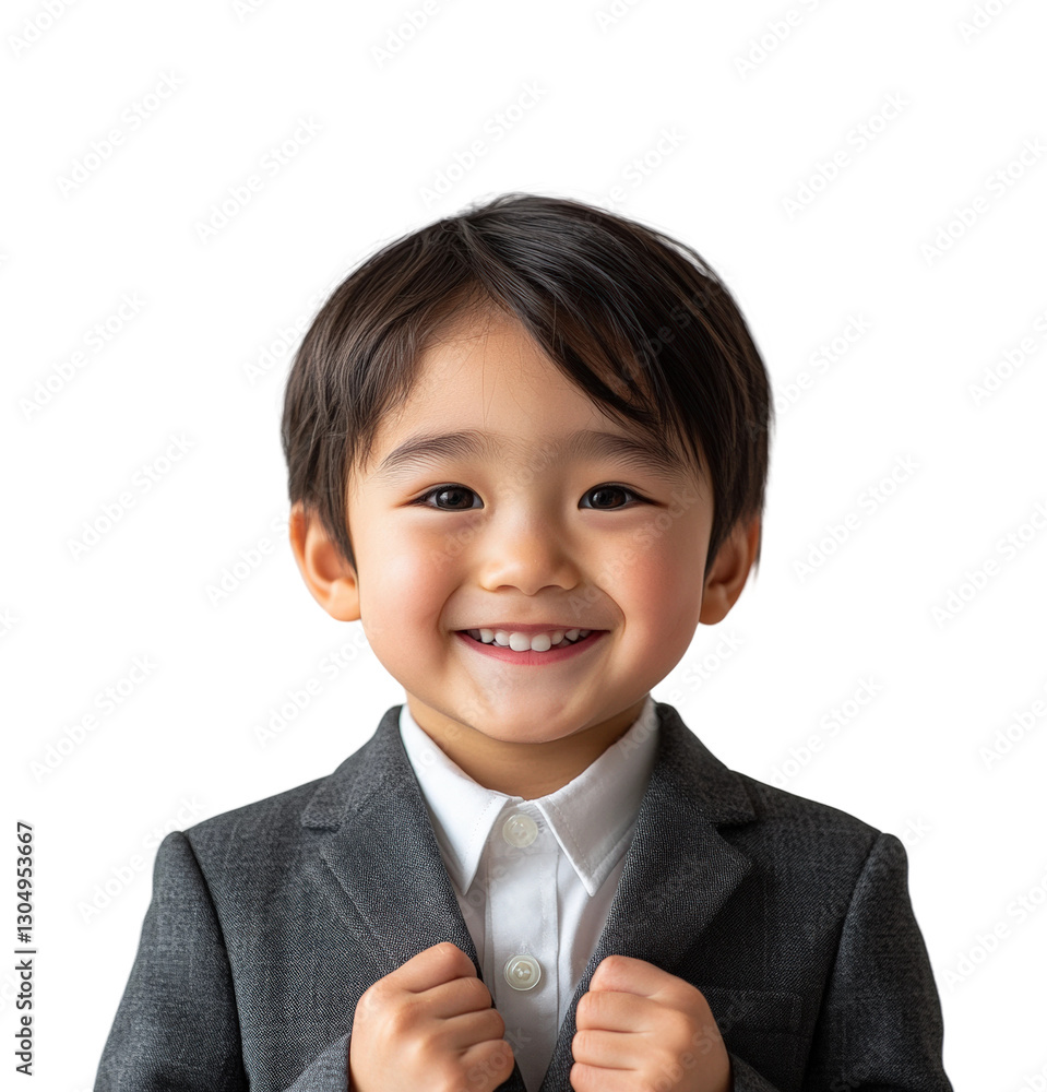 Cheerful boy in suit portrait joyful isolated on transparent background png Cheerful boy in suit portrait joyful isolated on transparent background png