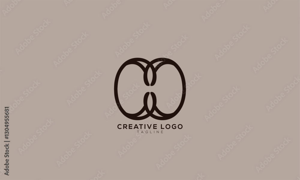 Obraz premium CO OC CC OO Abstract initial monogram letter alphabet logo design