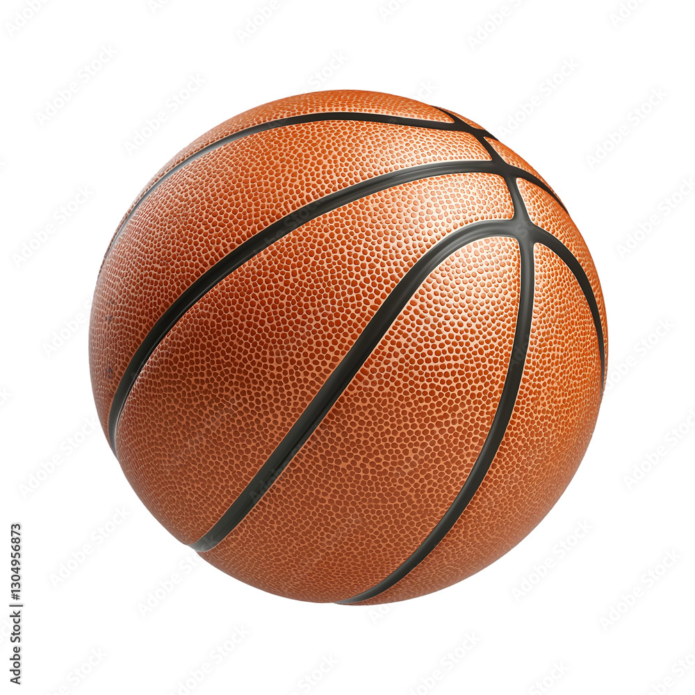 Fototapeta premium Orange basketball on transparent background
