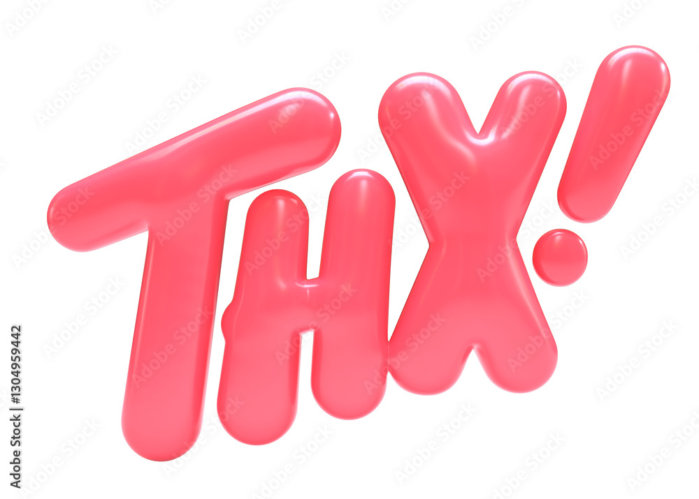 THX 3D Glossy Balloon Text Design on Transparent Background. THX 3D Glossy Balloon Text Design on Transparent Background.