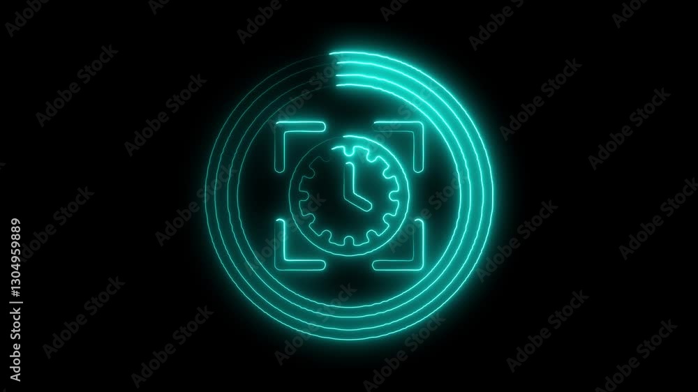 Circle Timers icon set on transparent background. Circle Stopwatch symbol. countdown Timer illustration.