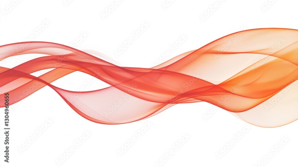 Naklejka premium Red Smoke, Isolated on White